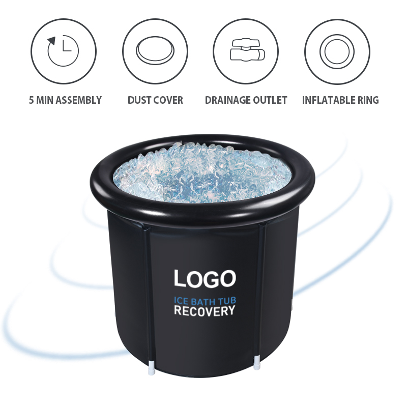 Портативная ванна для ледяных ванн, надувная