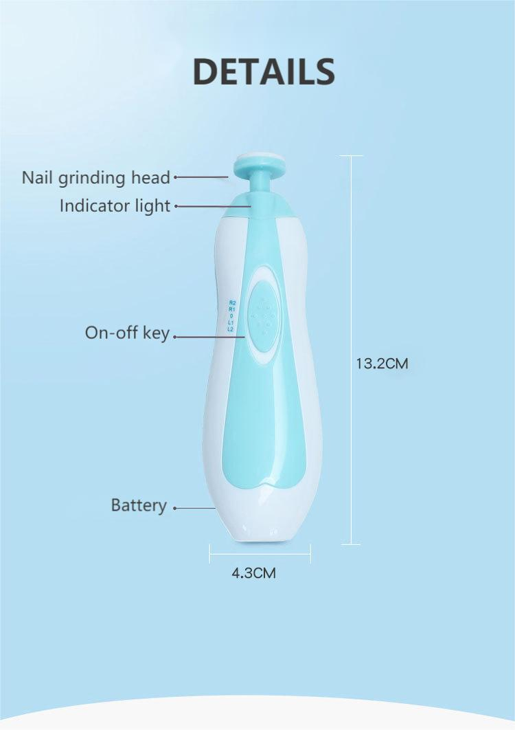 Wholesale Manicure New Electric Baby Care Nail Clipper Safe Nail Cutter Baby Nail Trimmer Set Nail Polish for Nail Beauty