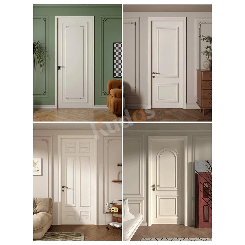 Wooden Painting Hardwood Prehung Hotel Door Interior Room Wood Door for Home