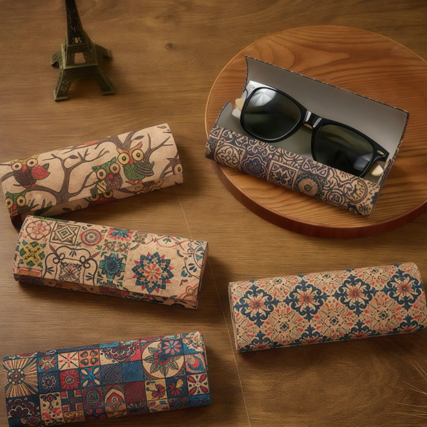 Handmade From Premium Cork, This Retro Spray-Painted Eyeglass Case Boasts a High-Value Look and Luxurious Feel