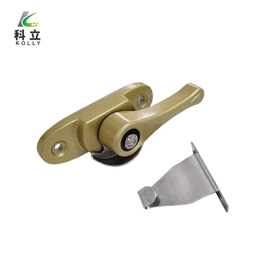 Premium Golden Crescent Moon Lock for Push-Pull Windows