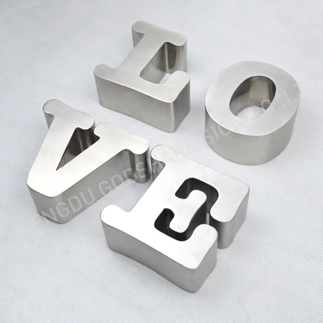 Outdoor Metal 304 Ss Letters Sign LED Shop Letter Signs