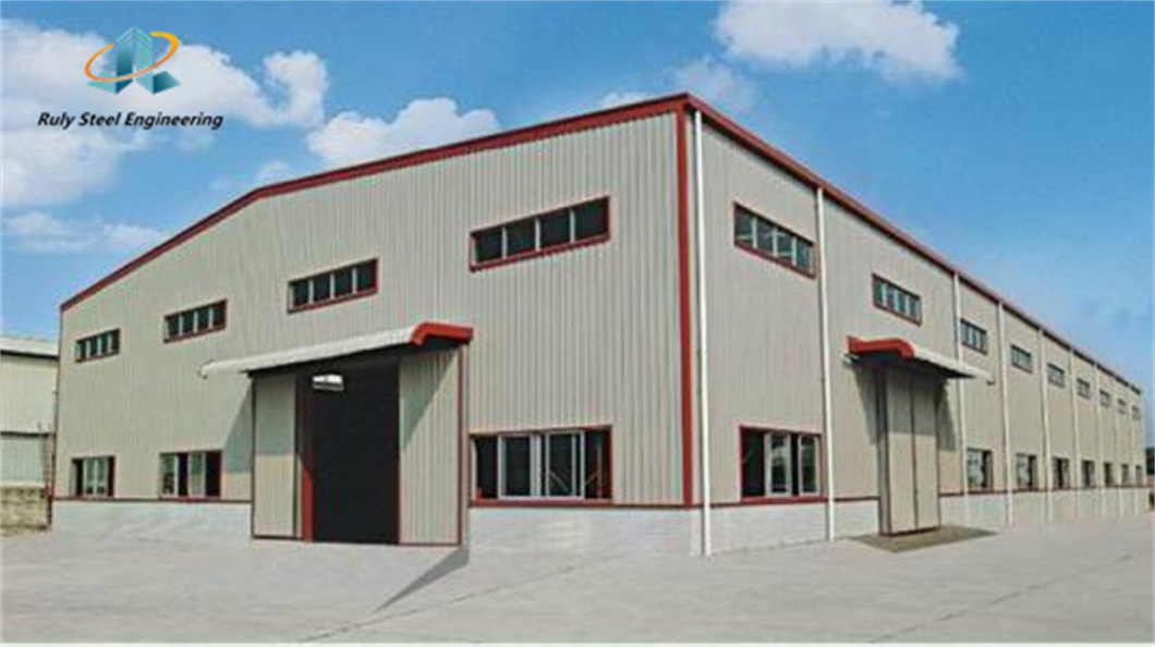 Large Span Easy Install High Strength Wind/Seismic-Resist Anti-Corrosive Sandwich Panel Prefabricted Steel Structure Warehouse