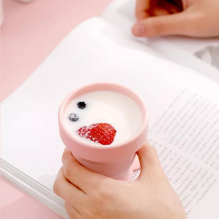 Складная силиконовая кружка для путешествий, 240 мл