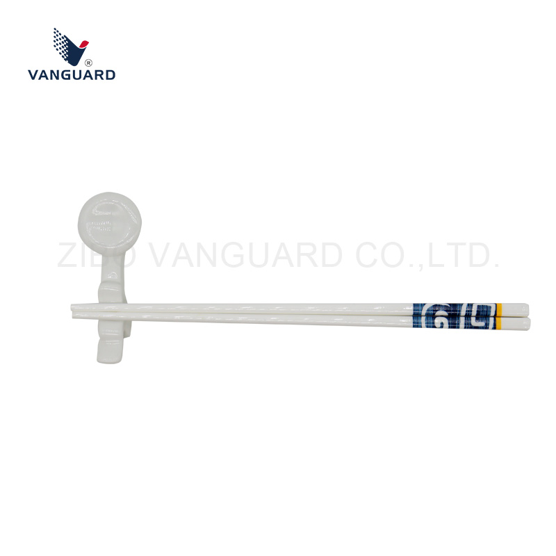 Restaurant Healthy OEM Ceramic Chopstick Rest White Porcelain Chopstick Stand