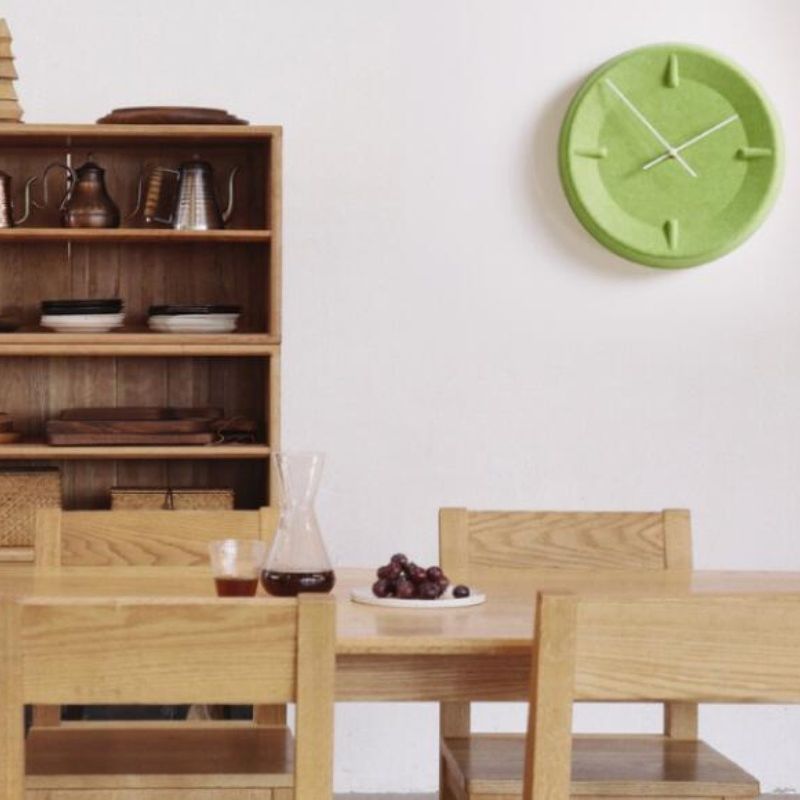 Modern Simple Acoustic Panel Polyester Fiber Wall Clock