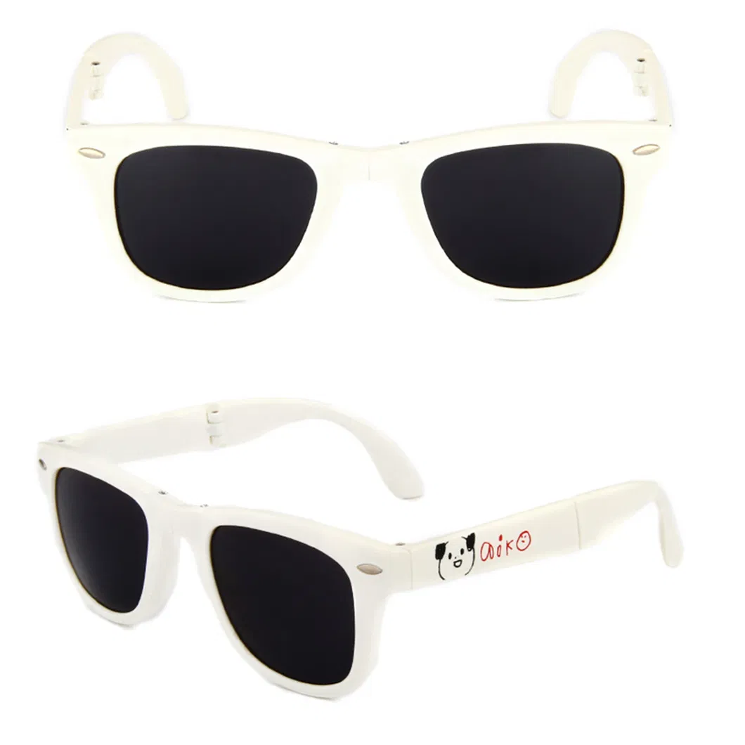 New Folding Frame Sunglasses Female Classic Eyewear Man Polarized Lens Foldable Sunglasses High Quality