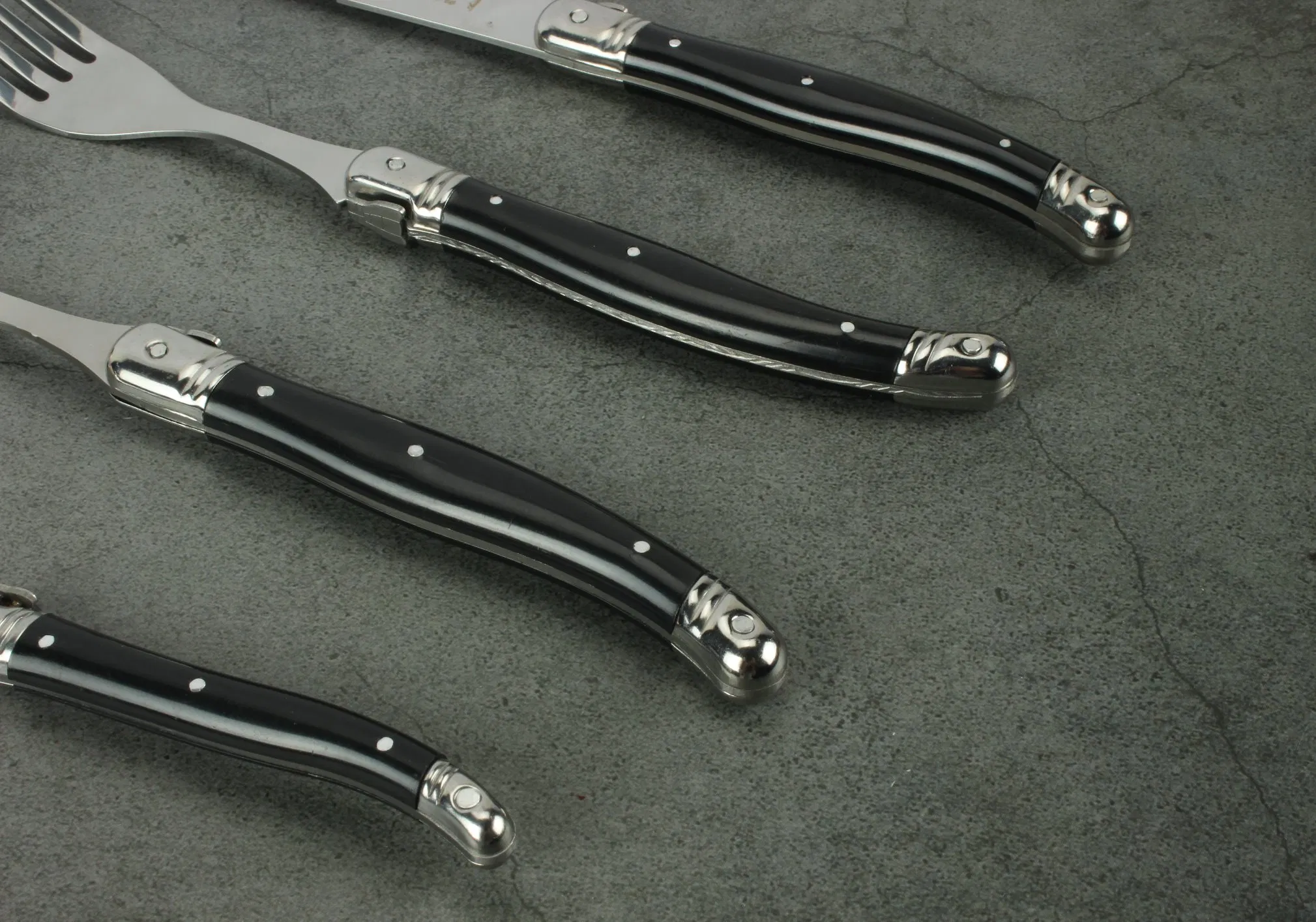 24-Piece ABS Handle Laguiole Cutlery Gift Set/Dinner Set (SE-K53)