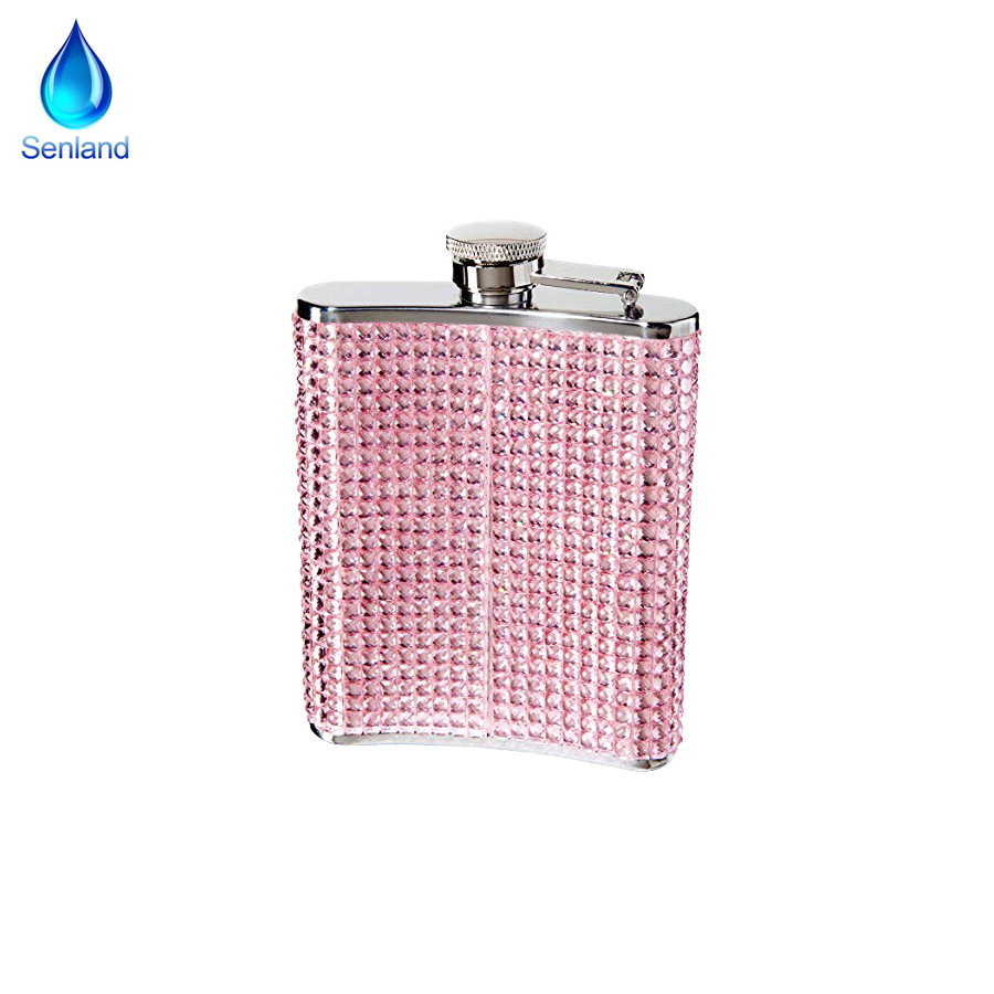 Adventure Glitter and Glitz Stainless Steel Flask for Liquor (SL-706)