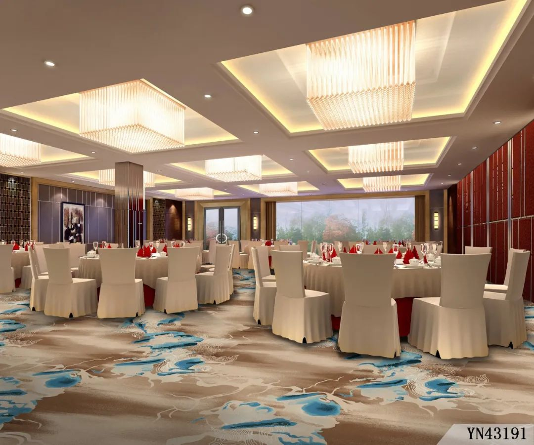 Factory Price 1200g Nylon Anti-Fire Hotel Wall to Wall Carpet for Banquet