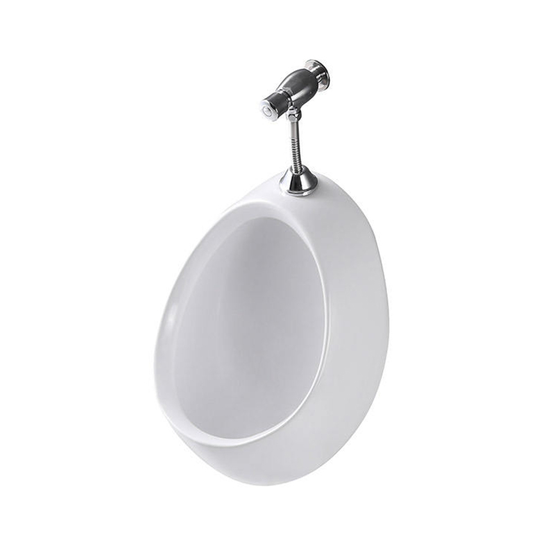Modern and Sleek Bathroom Oval Urinal High-Quality Ceramic Automatic Flush Sensor Wall Hung Porcelain Wc Flush