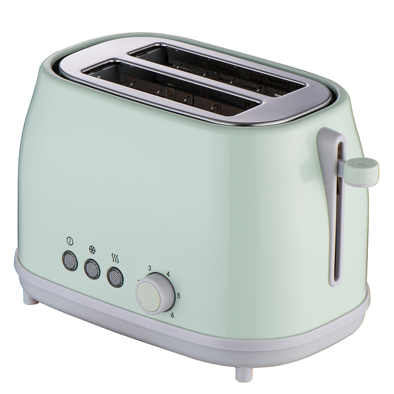 Home Kitchen Stainless Steel Toaster 2 Slices Smart Toaster with Lid and Extra Wide Slot