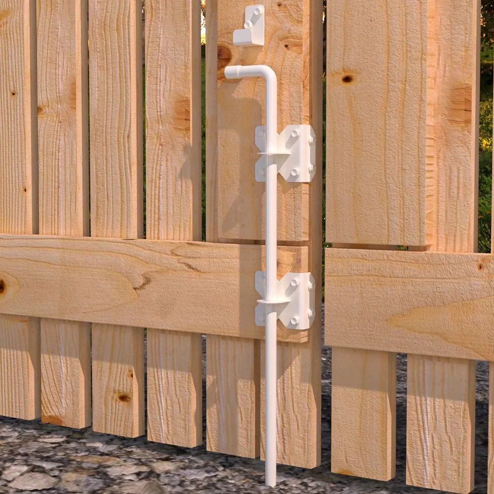 Steel Black Heavy-Duty Drop Rod for Garden Gate Fence Door Hardware