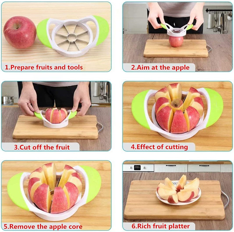 Kitchen Tools Apple Corer and Slicer Fruit Cutter Apple Divider for Fruits Vegetables