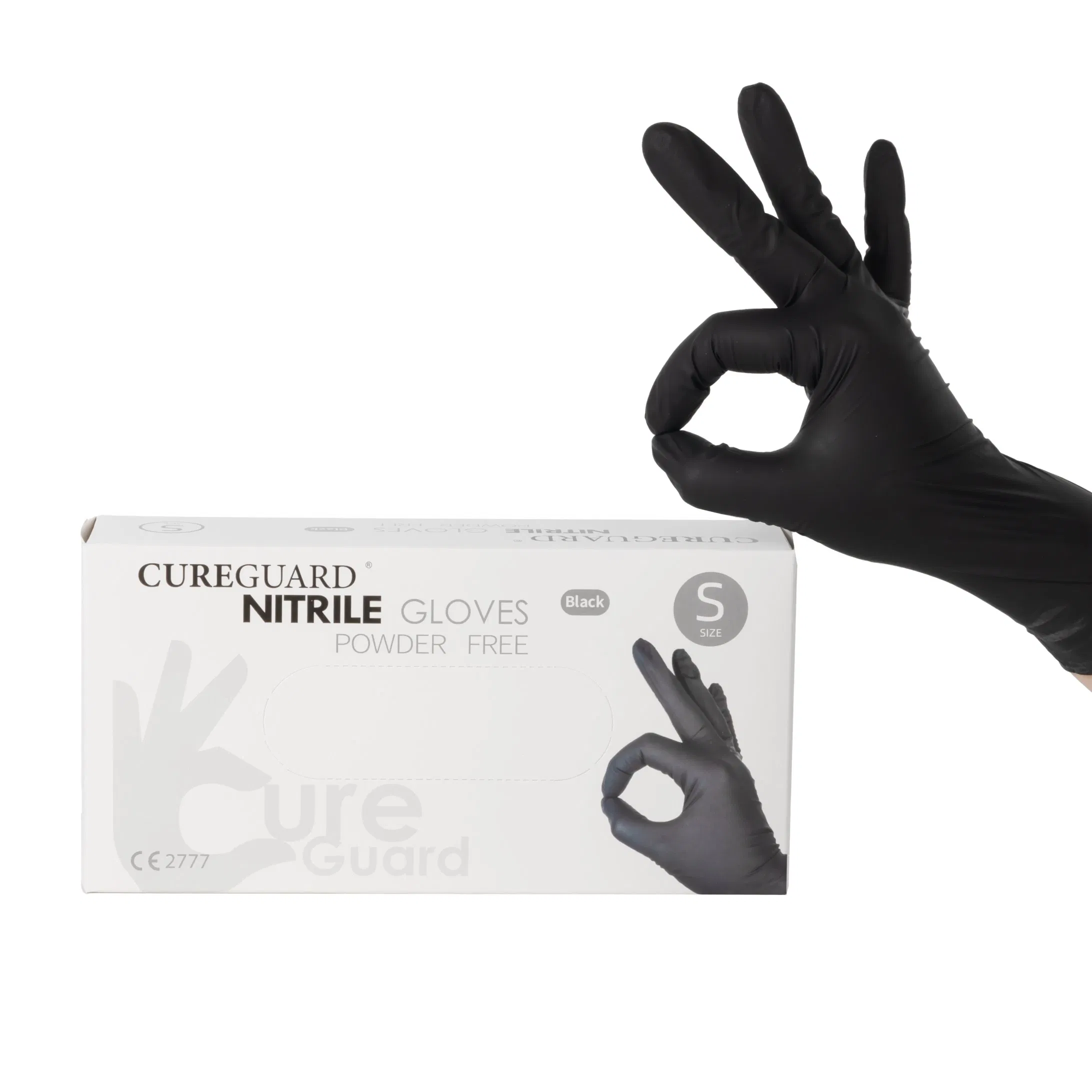Disposable Industrial Electronics Black Nitrile Glove
