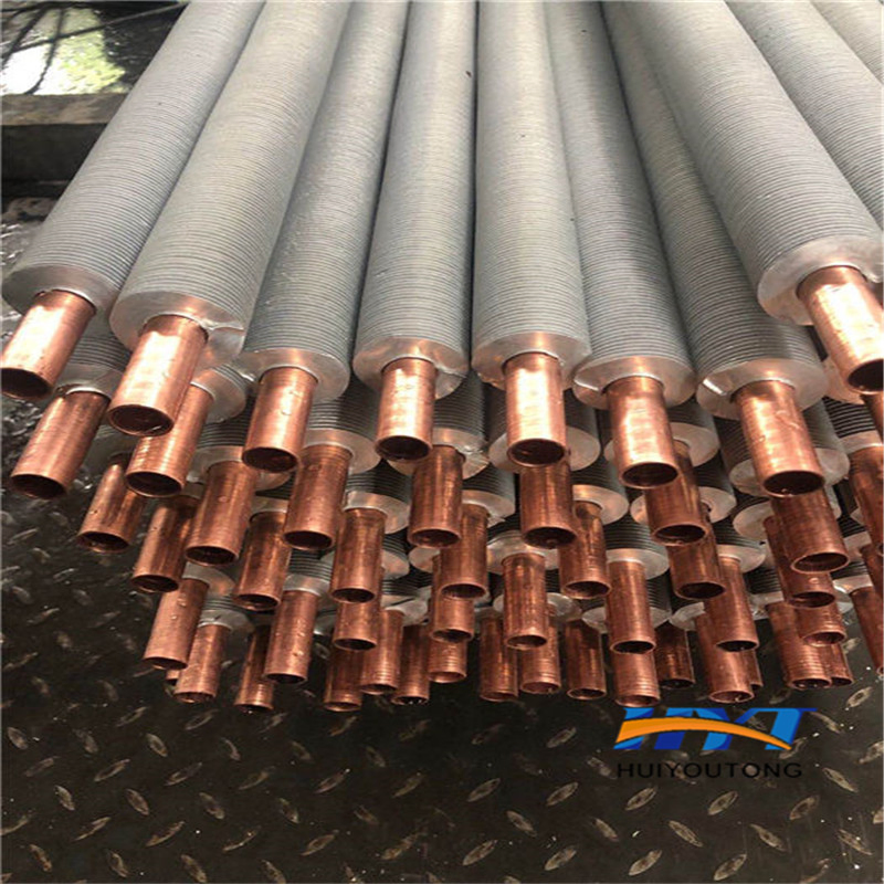 Factory Suppply Customized Red Copper T2 Spiral Finned Tubes Pipe for Heat Exhanger
