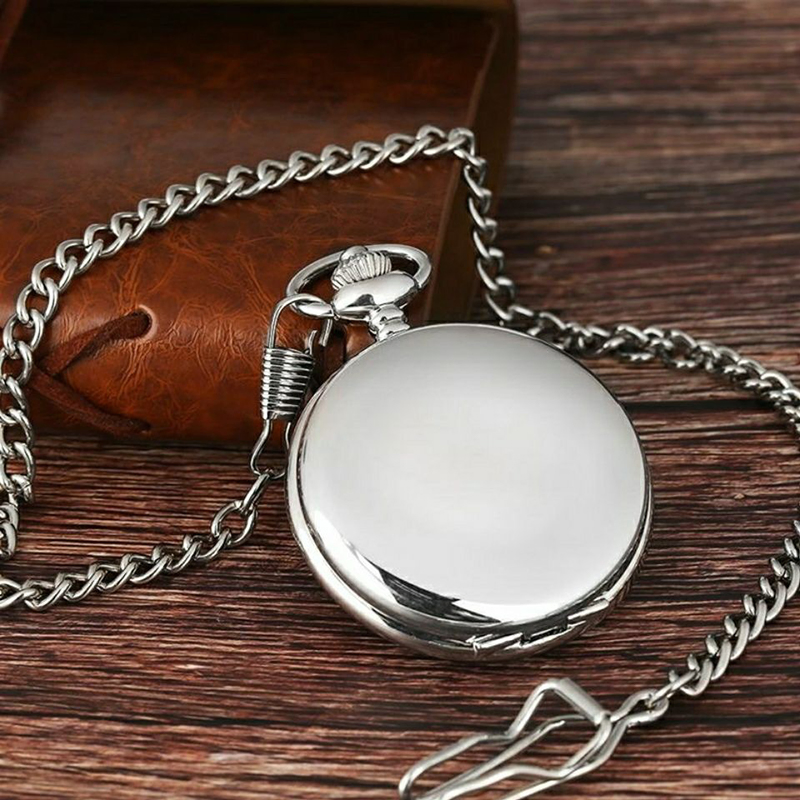 Popular Vintage Pocket Watch Flip Cover Antique Brass Nostalgic Classic Necklace Watch