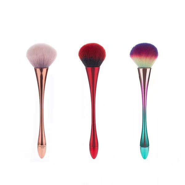 OEM Colorful Rainbow Long Handle Nail Removal Cleaning Tools Dust Brush