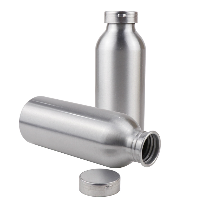 Wholesale Sealed Non-Volatile Aluminum Essential Oil Olive Oil Bottle with Plastic Cap Aluminum Oil Bottle