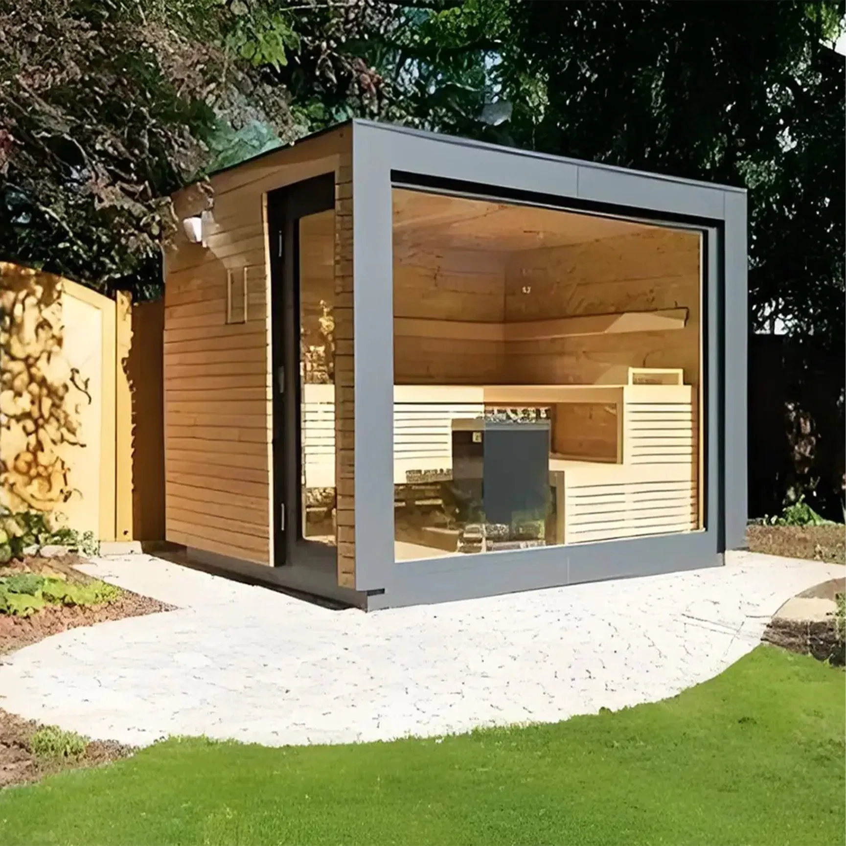 Инфракрасная сауна из красного кедра на заказ