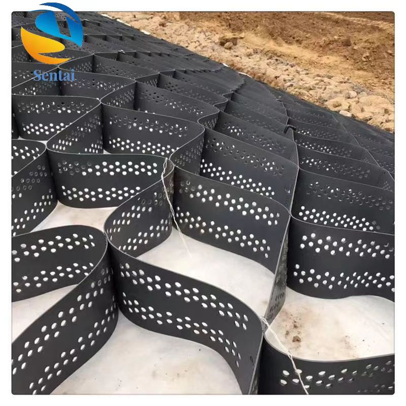Directly Supplied by Geogrid Manufacturer for Roadbed Reinforcement, High-Strength Perforated Geogrid, HDPE Honeycomb Geogrid