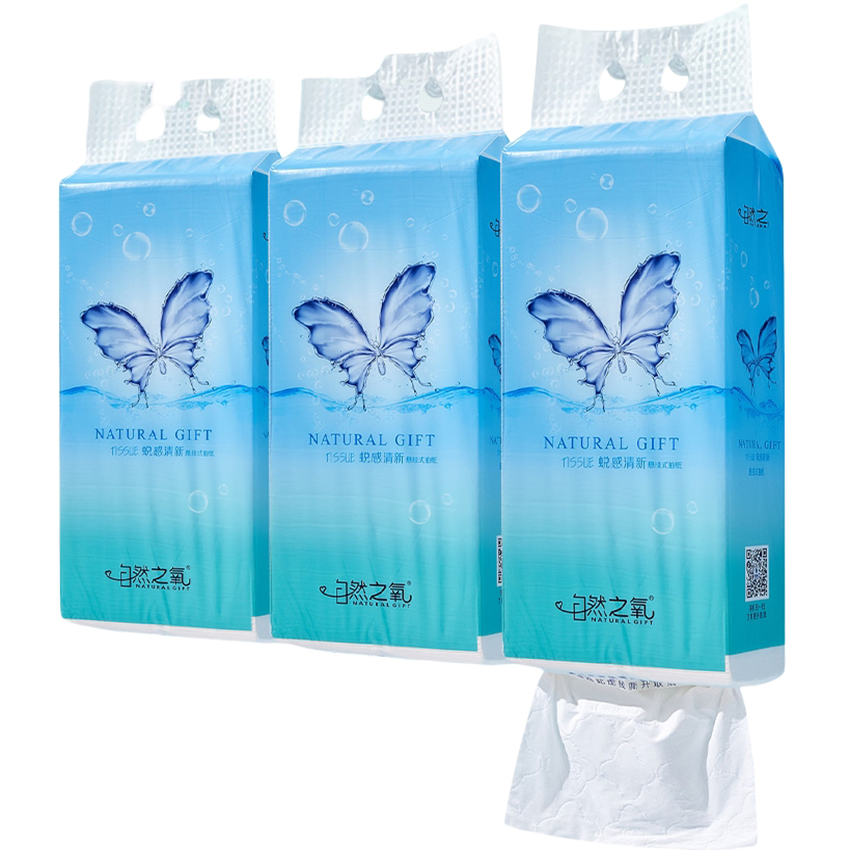 OEM Disposable Virgin Pulp High Quality Household Hanging Type Flushable Toilet Tissue