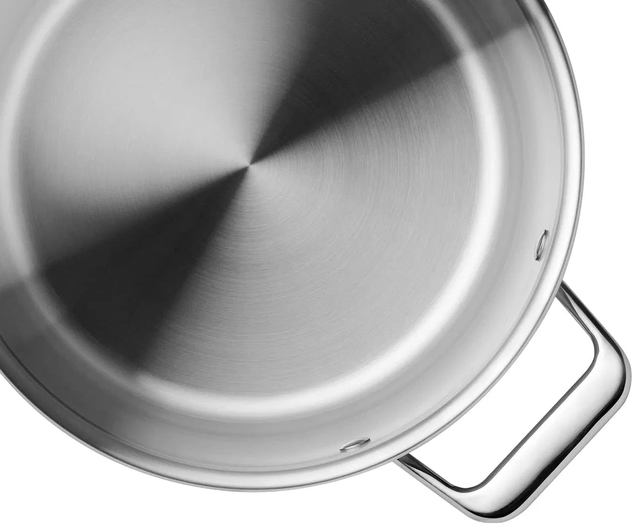 Durable Stainless Steel Stock Pot with Heat-Resistant Handles for Soup and Stew Making
