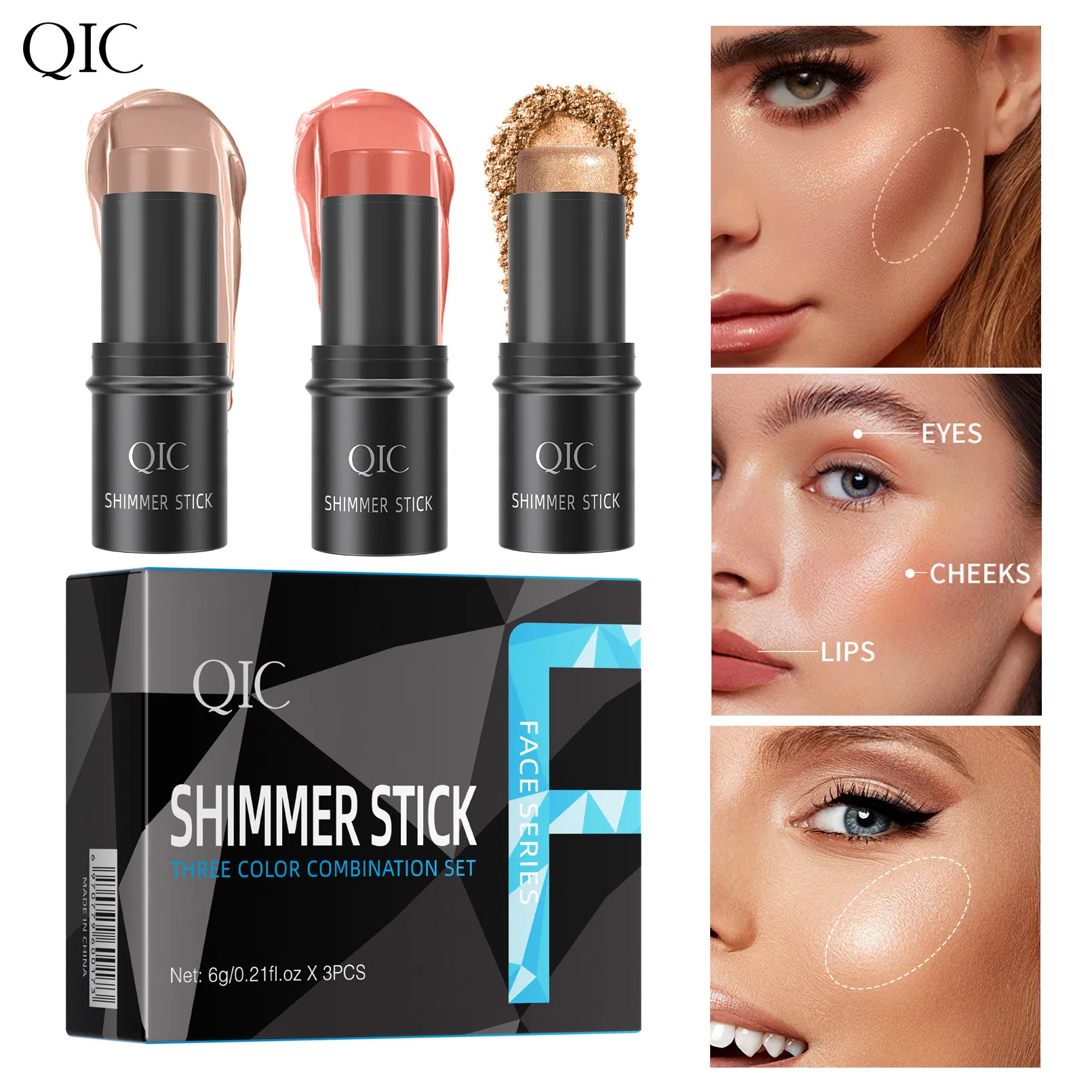 Private Label Smoothing Bronzer Contour Waterproof Organic Cream Full Coverage Concealer Vegan Makeup Contour Sticks Set