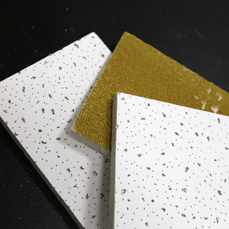 Fine Fissured Mineral Fiber Ceiling Tile 603X603mm Nrc ≥ 0 55 Fire Rating Class a Acoustic Ceiling Board