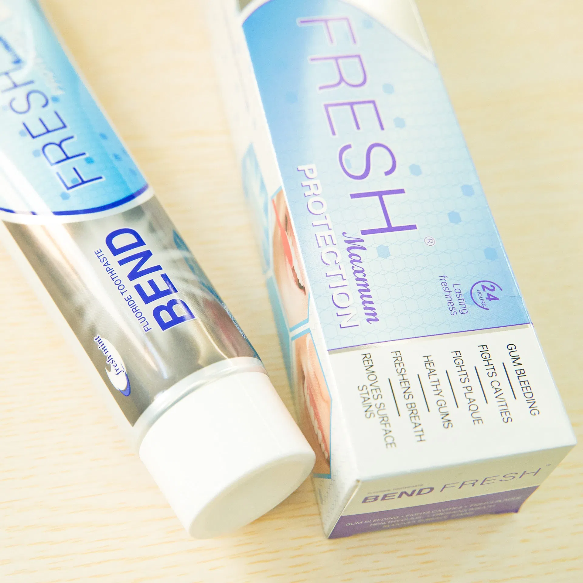 Organic Toothpaste with GMPC Certification and Private Label Support