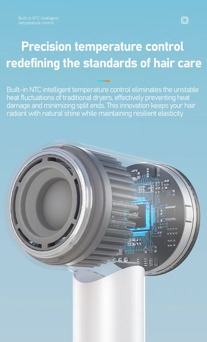 Hot Selling Low Noise Xf-01A Leafless Hairdryer for RV Use