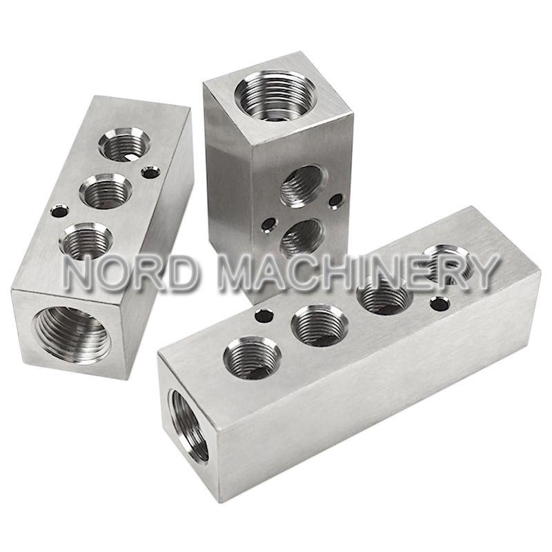 OEM Customized CNC Machining Aluminum/Steel Hydraulic Valve Manifold Valve Block for Hydraulic System