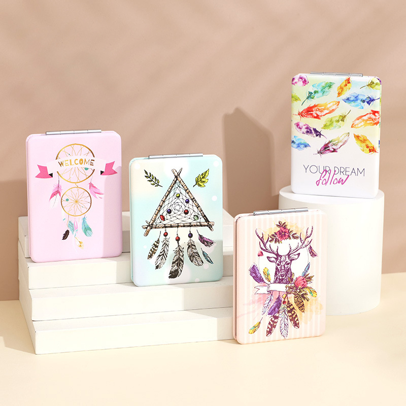 Stylish Portable High-Definition Makeup Mirror with Dual Sides