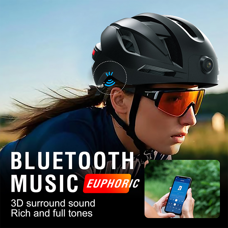 New 1080P Video Recording Bluetooth Smart Helmet with Camera Music Call GPS