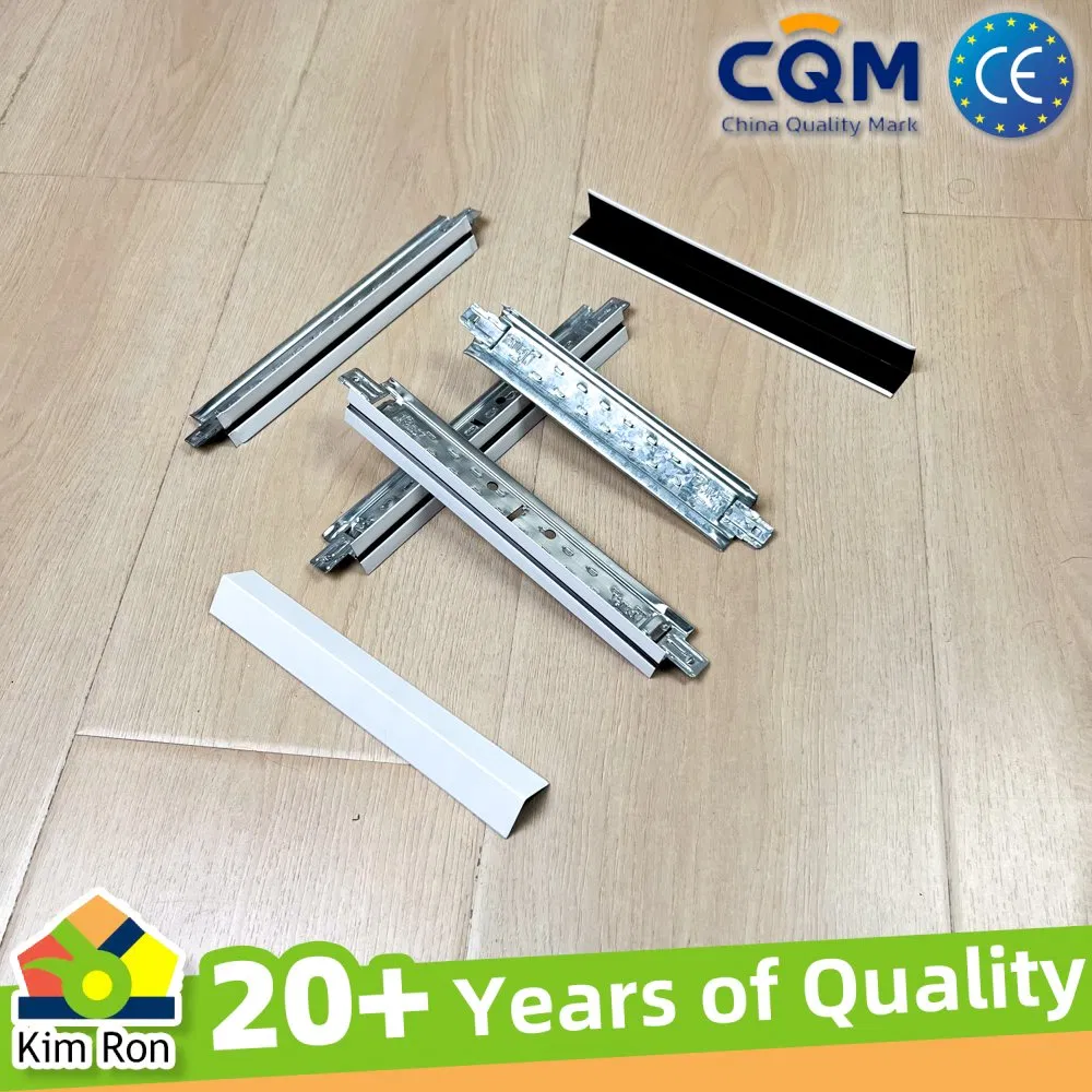 China Cheap Customized Galvanized Steel Paint Keel Components T Grid Suspended Ceiling Frame T Bar Gird Galvanized White Flat T Grid System Supplier