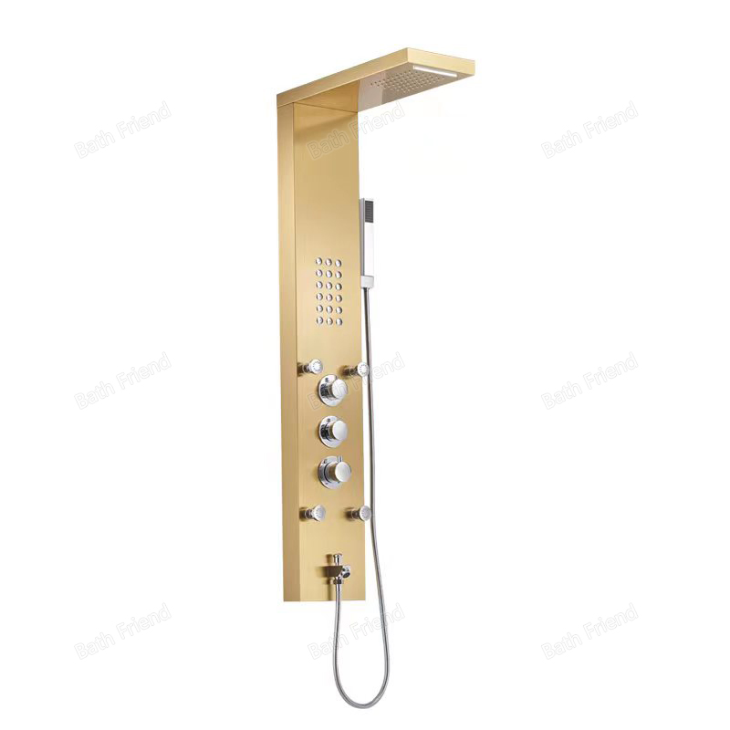 Modern Shower Set Rainfall Panel Shower Head Rainfall for Bathroom