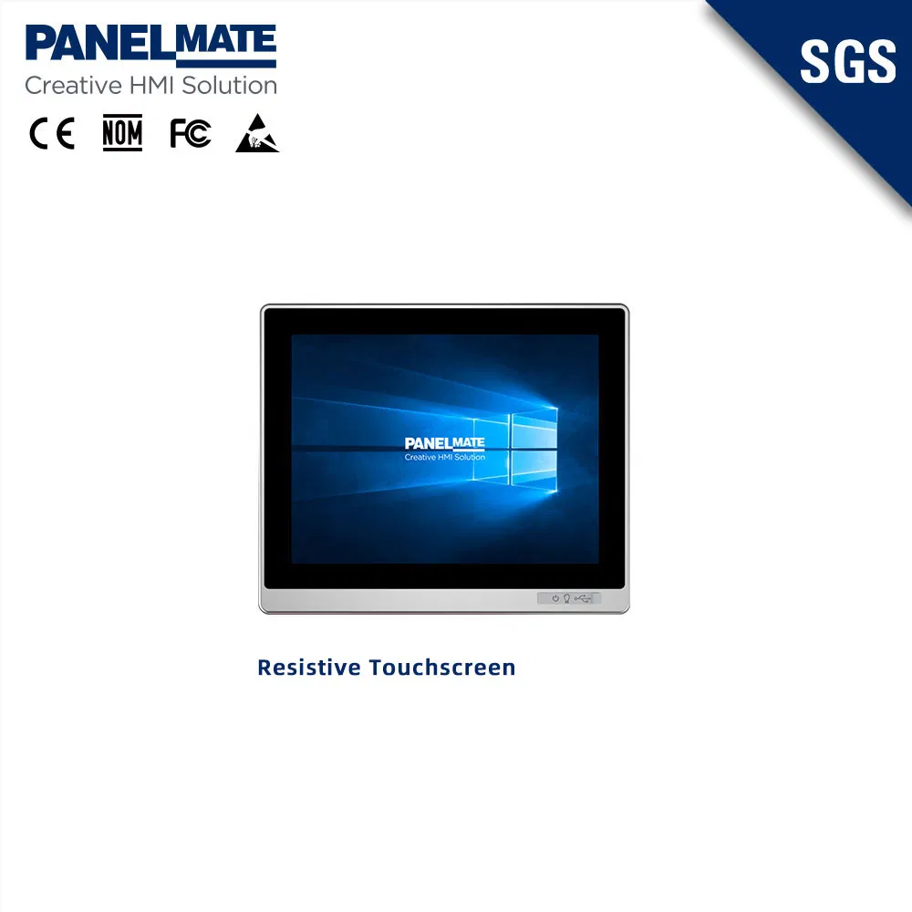 10.4 Inch VGA DVI Touchscreen Industrial Monitor IP65 Waterproof Display Flat TFT LCD Resistive Touch Display Industrial Monitor