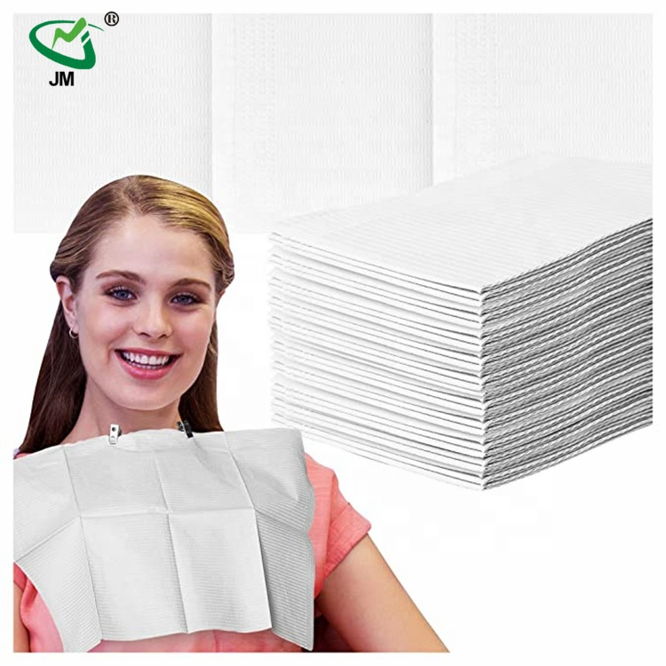 High Quality Dental Waterproof Colorful Disposable Use Consumable Dental Bibs Medical Surgical Drapes