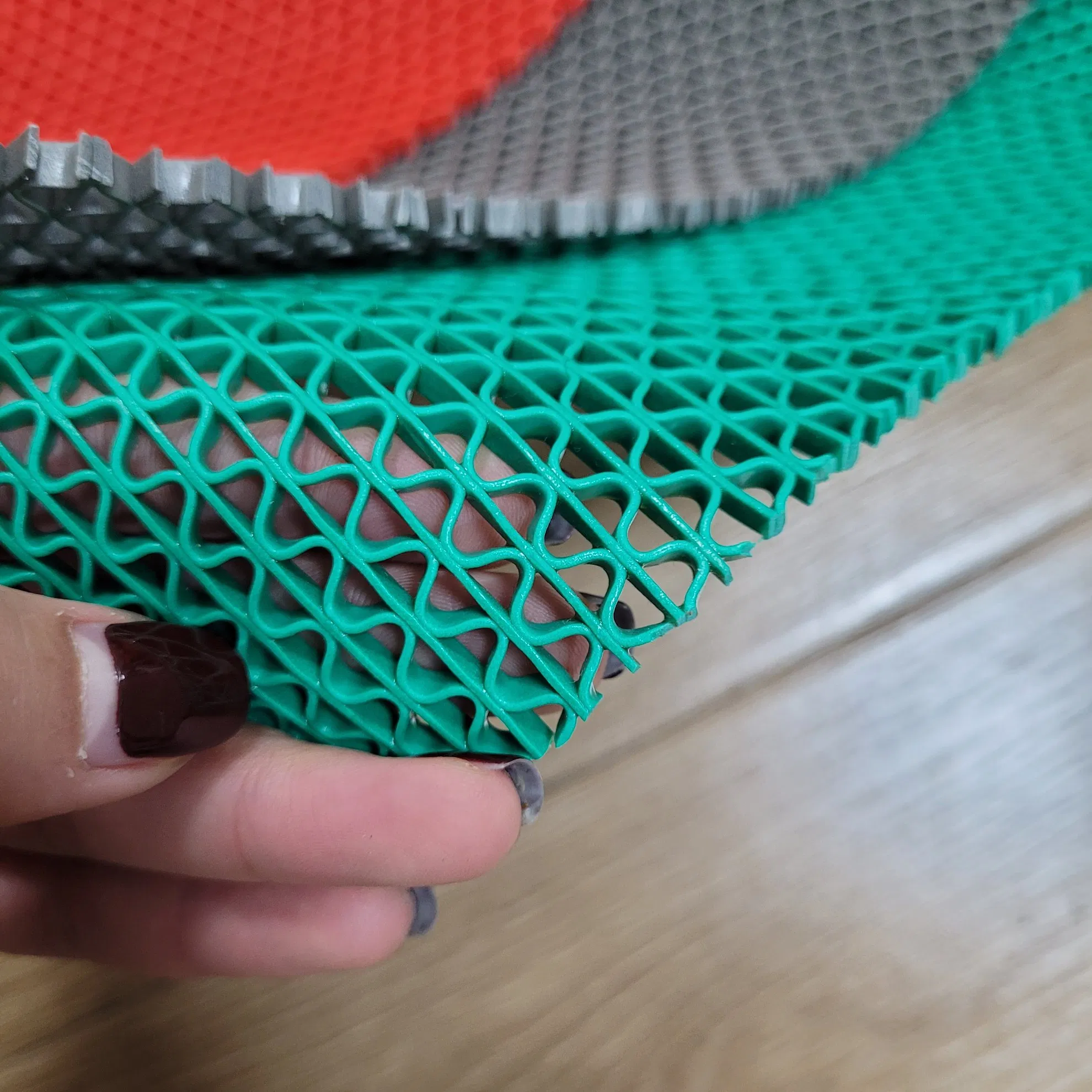 Swimming Pool Waterproof Kitchen Bathroom Carpet Snake Hollow Z Roll PVC S Mat