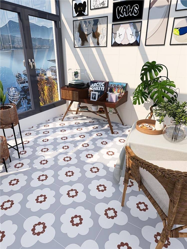 Non-Slip 400X400mm New Decoration Pattern Porcelain Floor Wall Tile for Bathroom Kitchen Balcony