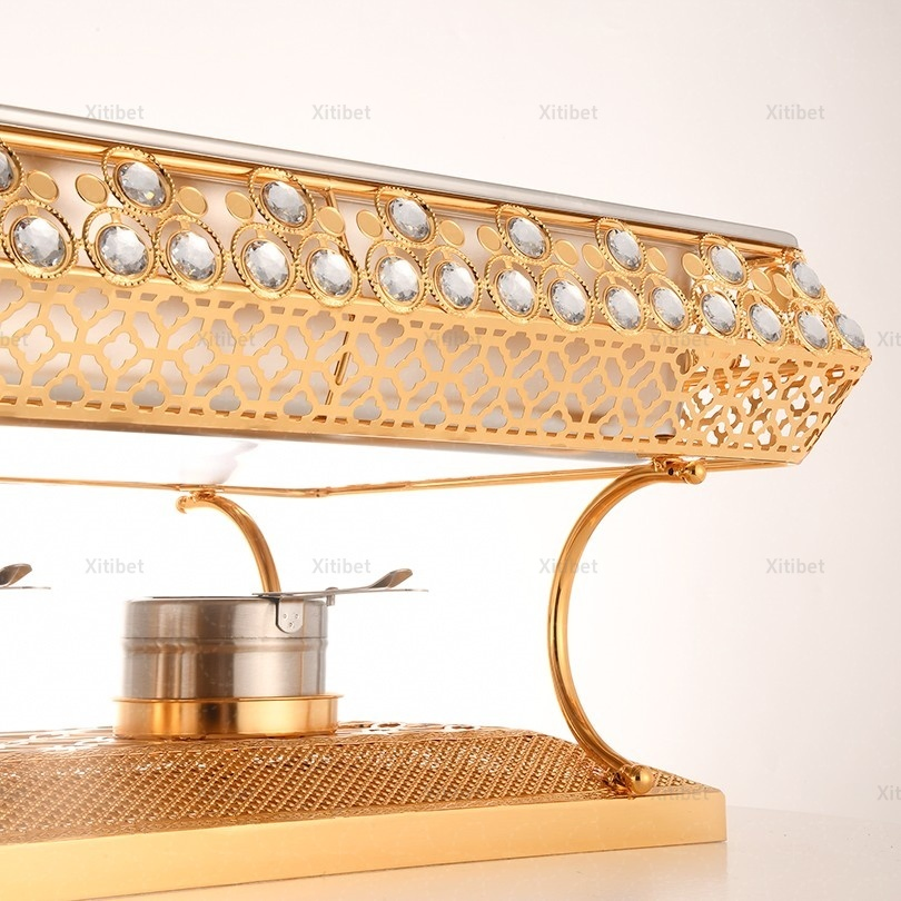 Other Hotel Supplies Chafing Dish Buffet Set Luxury Buffet Food Warmer Gold Chafing Dishes for Catering