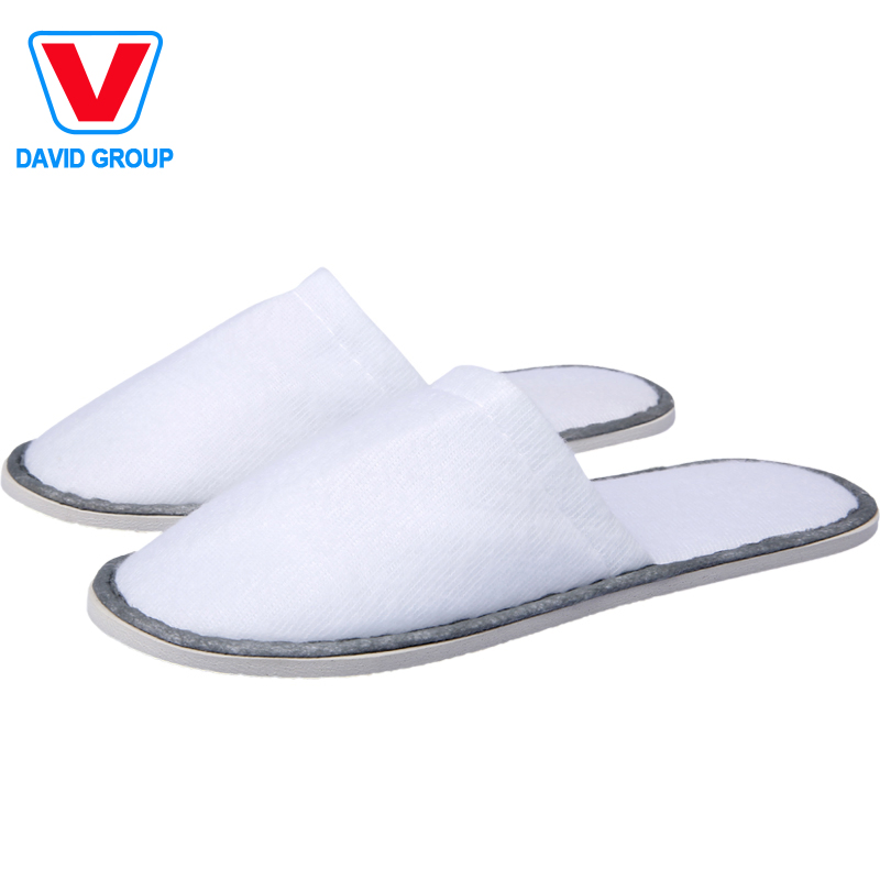 Promotional Products Hotel Disposable Slippers Fleece Fabric Slippers