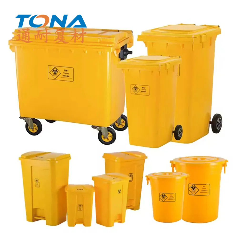 Industrial Garbage Bin with Tight Fitting Lid for Chemical Workshop Use