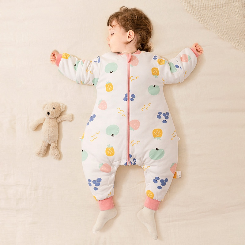 New Arrival Organic Cotton Baby Sleepsuit Constant Temperature Detachable Sleeves High Quality Baby Sleeping Bag