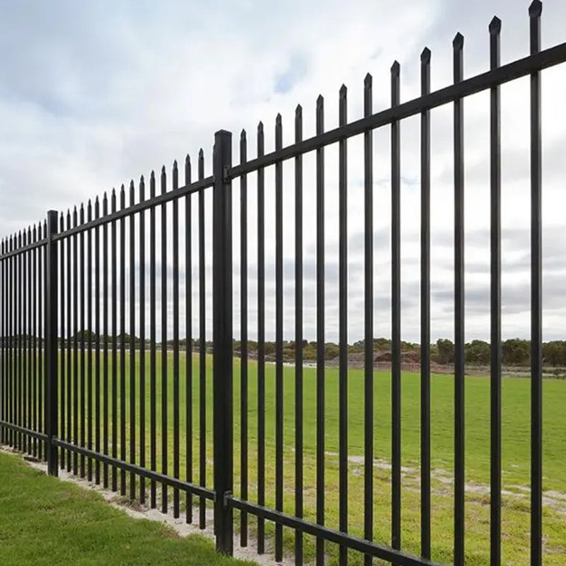 Outdoor Wrought Iron Stainless Steel Metal Fence Parts and Fences for Balcony Garden Farm Security Protection