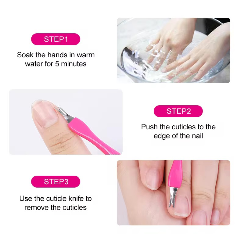 Professional Stainless Steel Nail Cleaner Callus Shaver Cuticle Scraper Dead Skin Remover