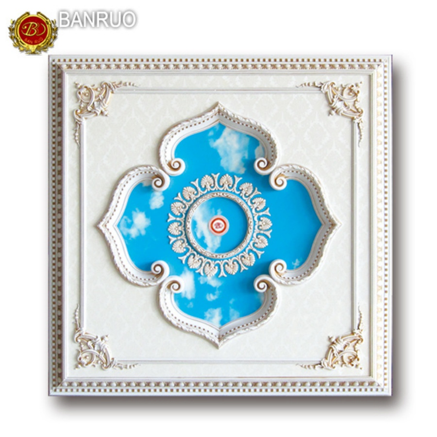 The Fastest-Selling Polystyrene Artistic Ceiling for Hotel and Villas Square Ceiling Panels