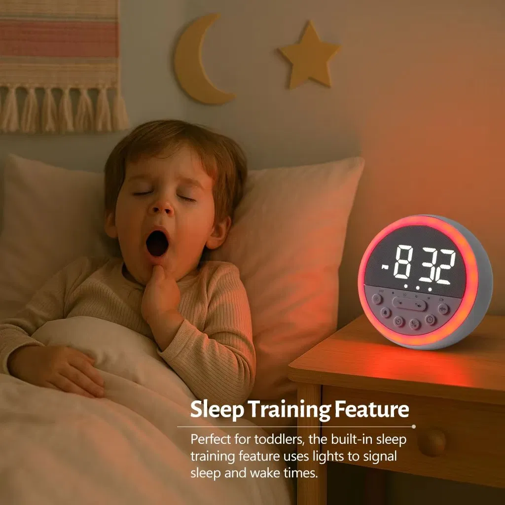 New Smart 6 in 1 Sleep Alarm Clock Night Light & Music Timer