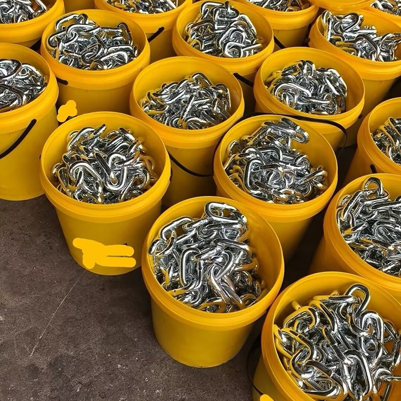 Electro-Galvanizing DIN763 Long Link Steel Chain