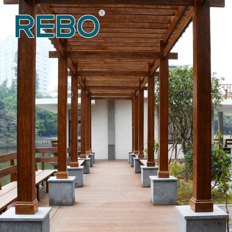 Tongue and Groove Bamboo Outdoor Flooring Bamboo Decking Boards Manufacturer